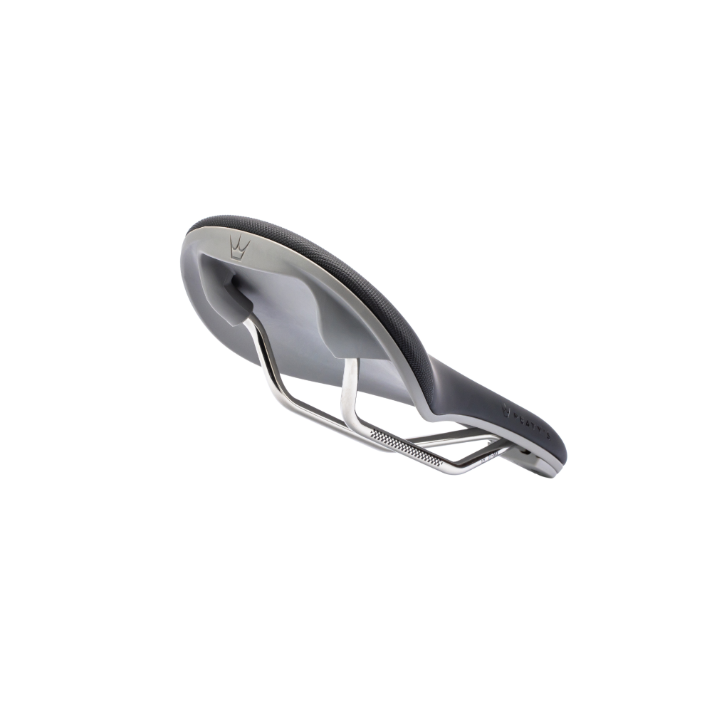 PEATY'S Monarch Titanium Rails Saddle Grey