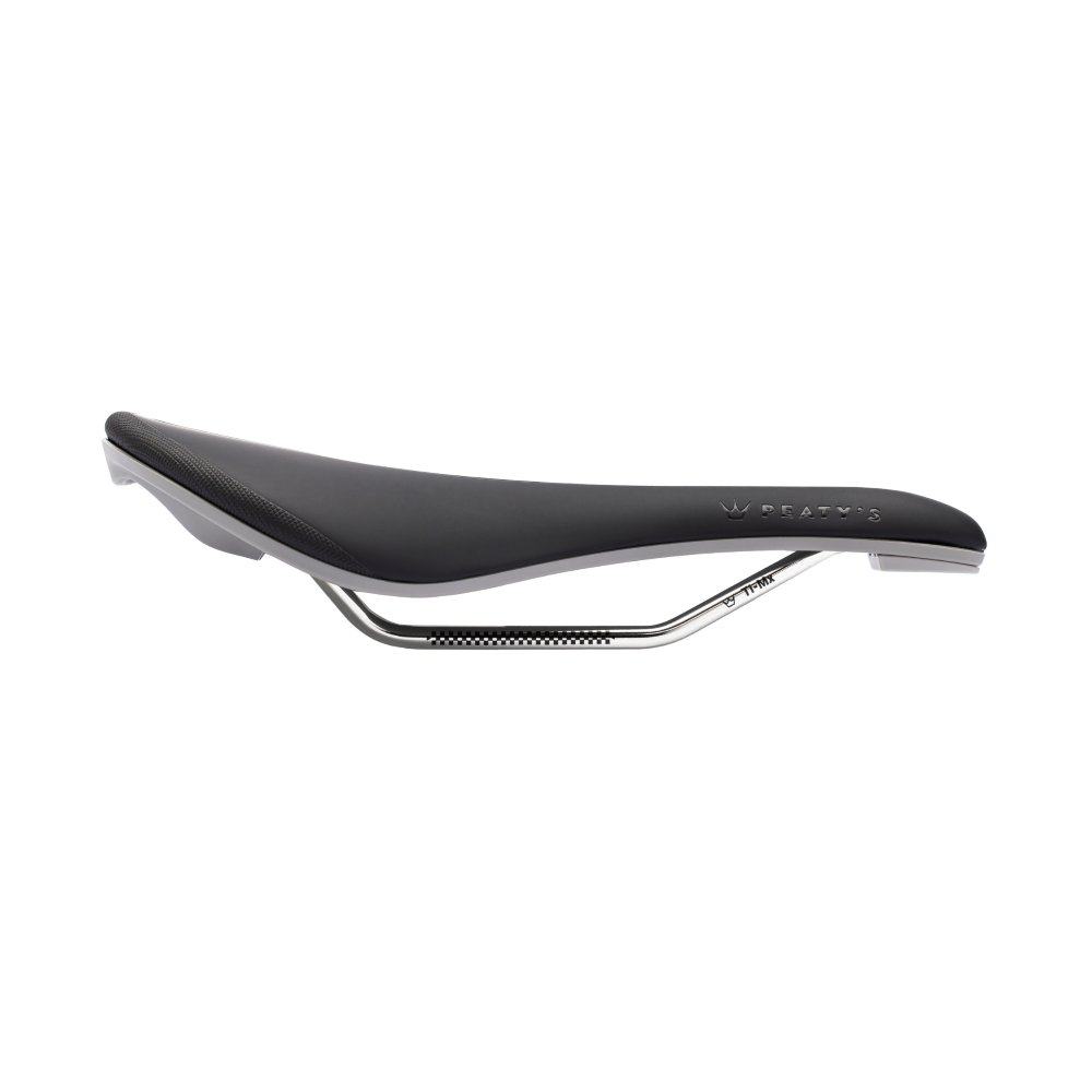 PEATY'S Monarch Titanium Rails Saddle Grey
