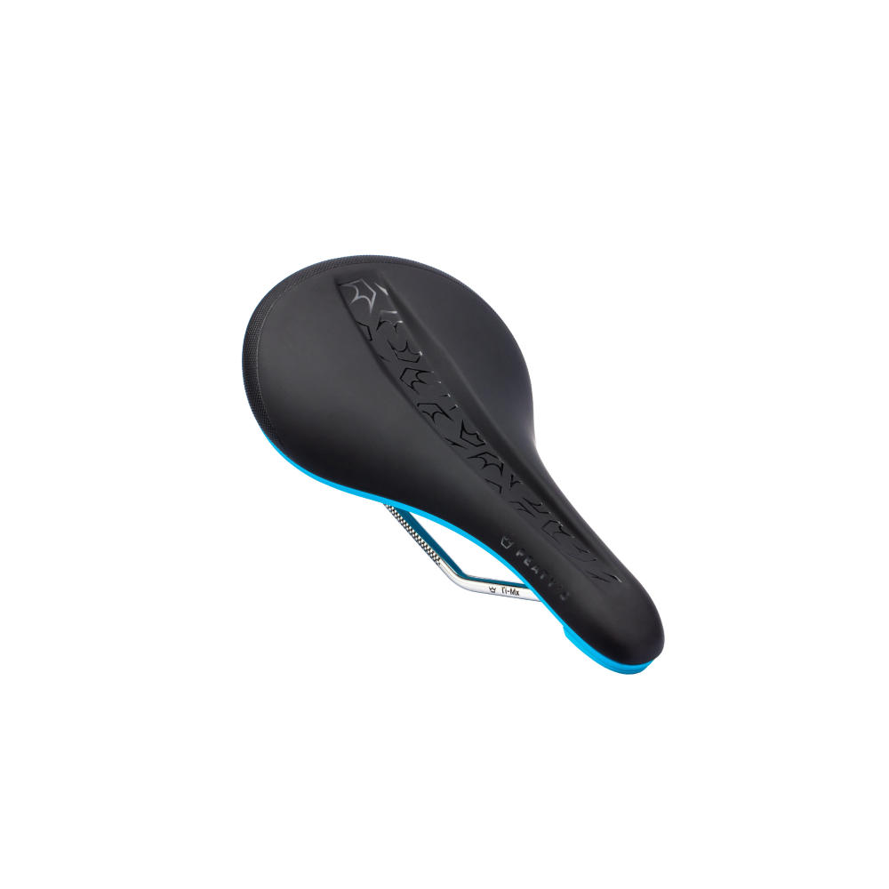 PEATY'S Monarch Titanium Rails Saddle Turquoise