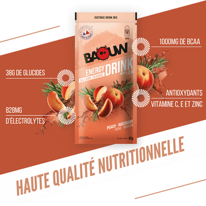 Energiedrank BAOUW ISOTONIC (45g) Perzik/Rozemarijn