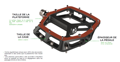 HOPE F22 Flat Pedals Purple