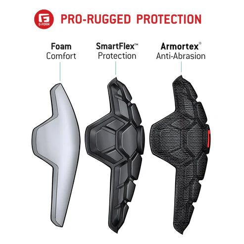 Chrániče kolen a holení G-FORM PRO-RUGGED 2 Černá