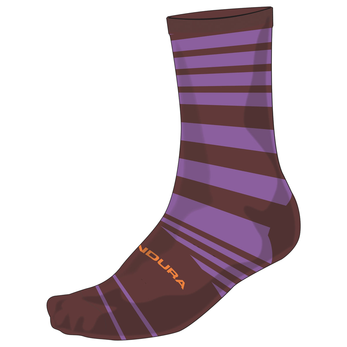 ENDURA BLOCK Socks Purple/Burgundy