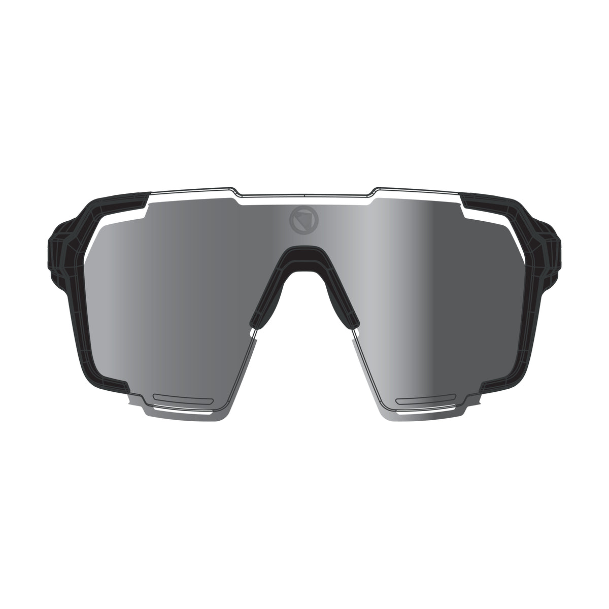 Okulary ENDURA SINGLETRACK FRAMELESS Czarne