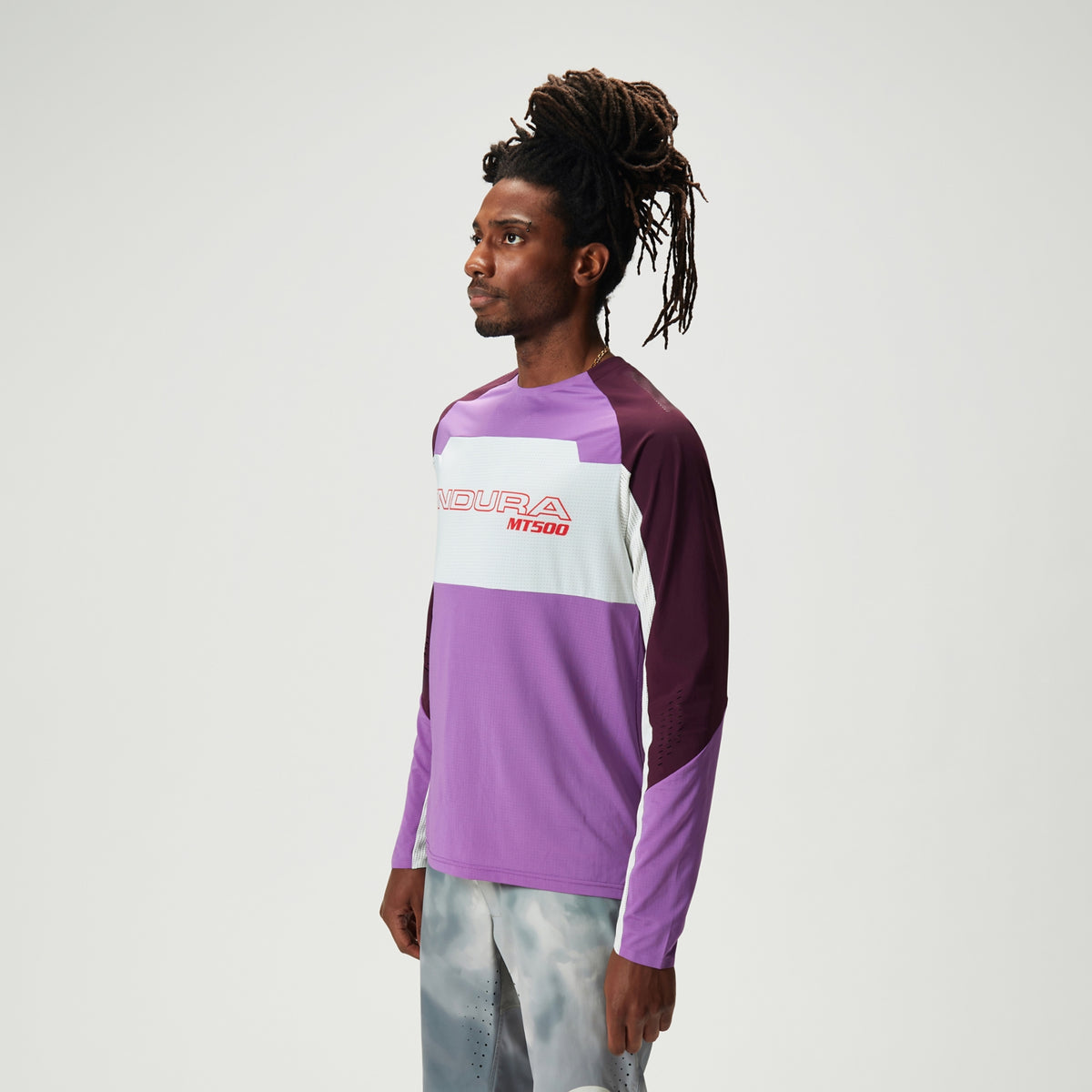 ENDURA MT500 BURNER LITE Long Sleeve Jersey Purple