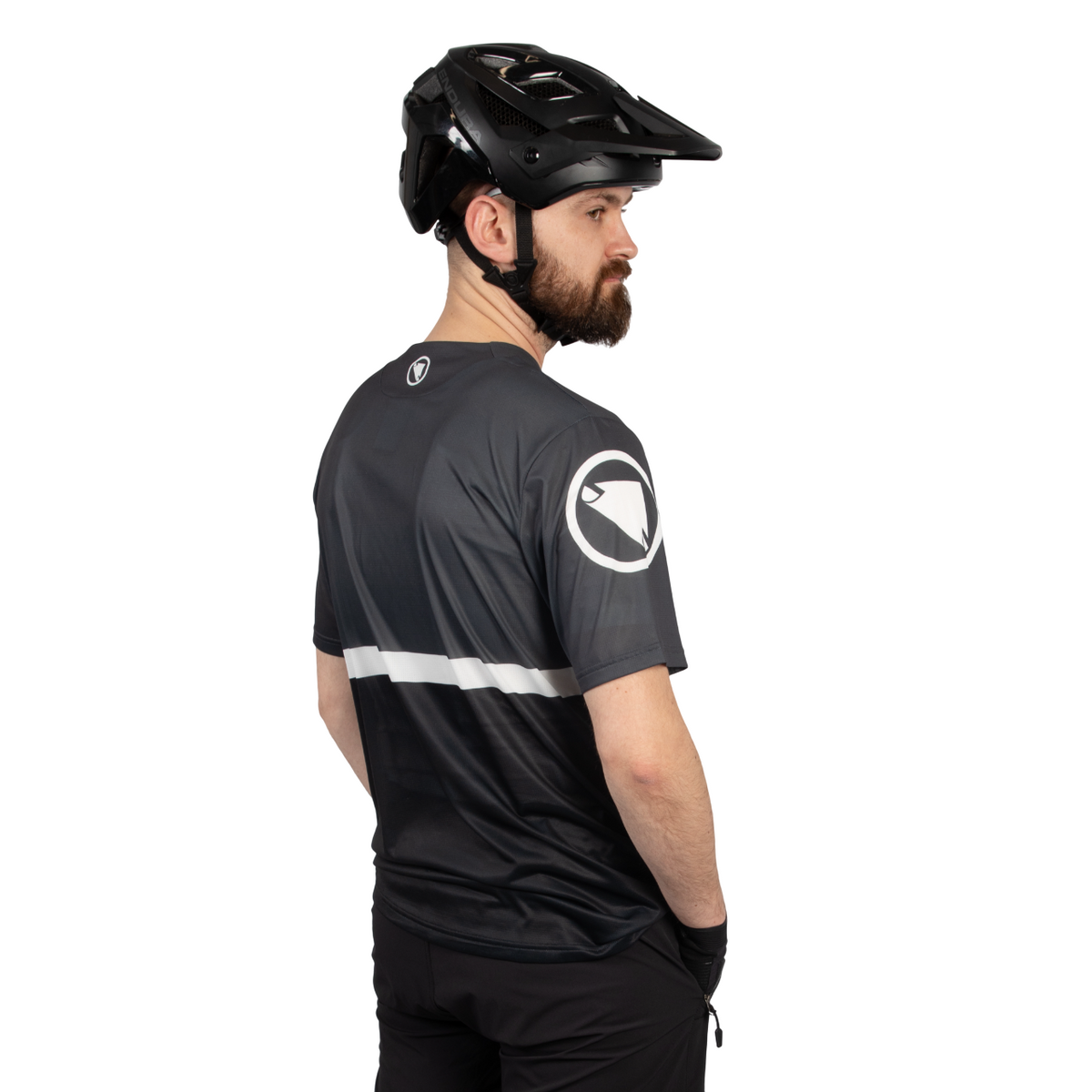 Trøje ENDURA SINGLETRACK CORE TEE II Korte ærmer Sort