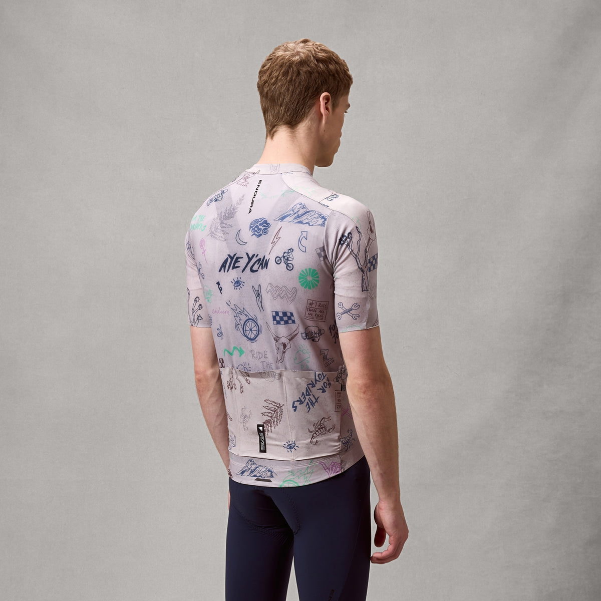 ENDURA PRO SL PRINT Short Sleeve Jersey Titanium