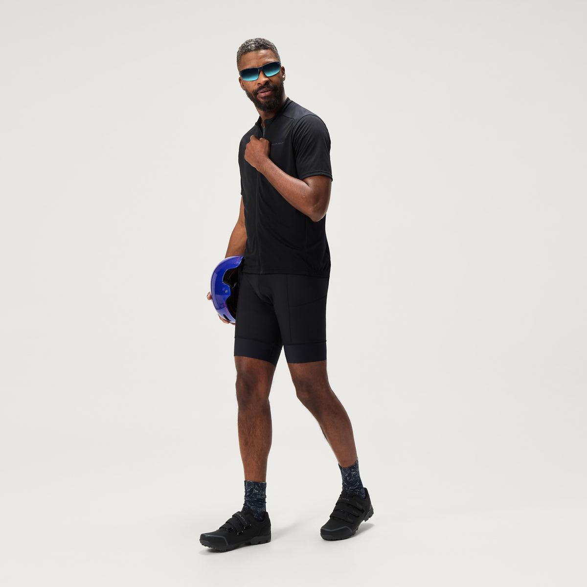 Krátký Cyklistický Dres s Laclem ENDURA LOOP Černý