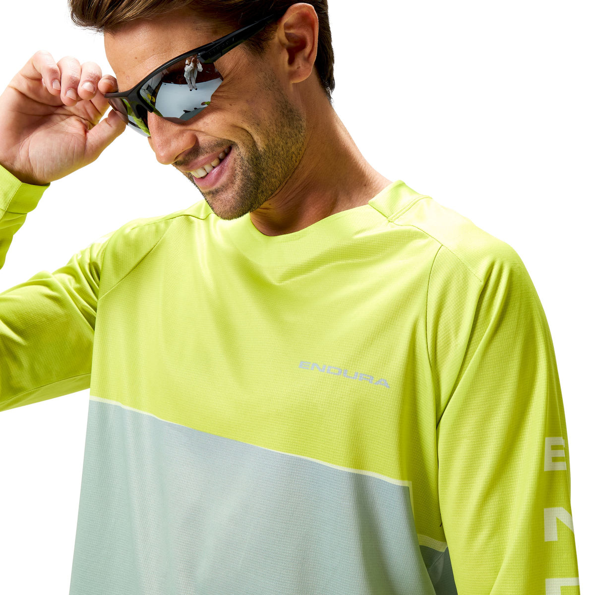 ENDURA CORE PRINTED Long Sleeve Jersey Green