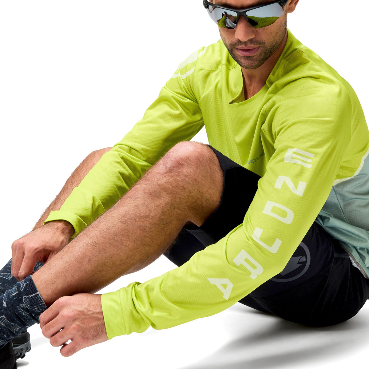 ENDURA CORE PRINTED Long Sleeve Jersey Green