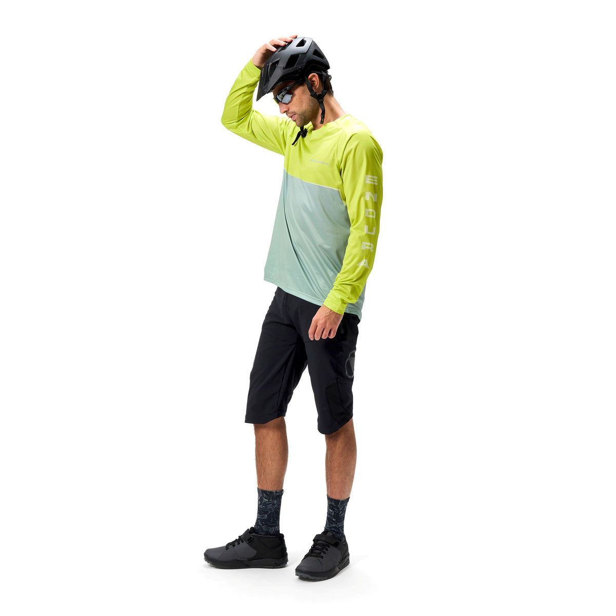 ENDURA CORE PRINTED Long Sleeve Jersey Green