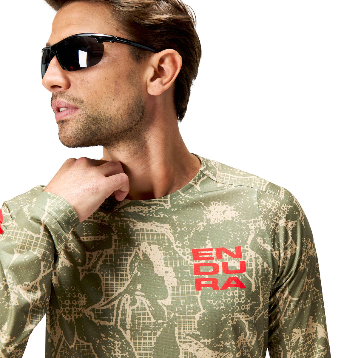Paita ENDURA LTD PRINTED Pitkähihainen Camo Khaki