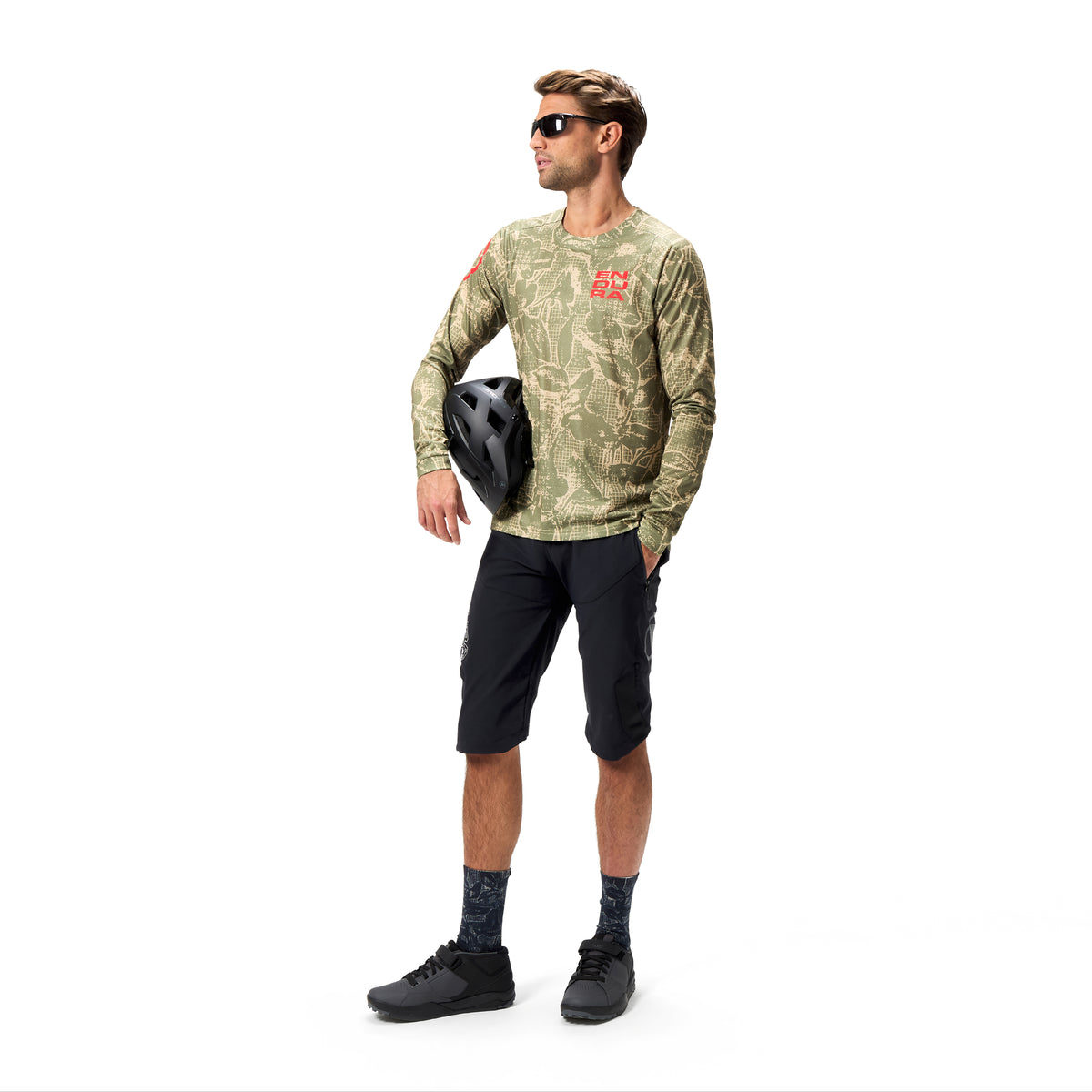 Paita ENDURA LTD PRINTED Pitkähihainen Camo Khaki