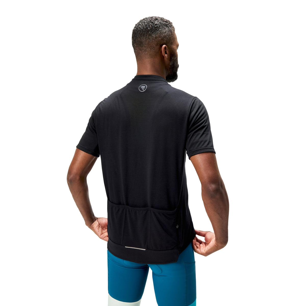 Trøje ENDURA LOOP ZIPPED Korte Ærmer Sort