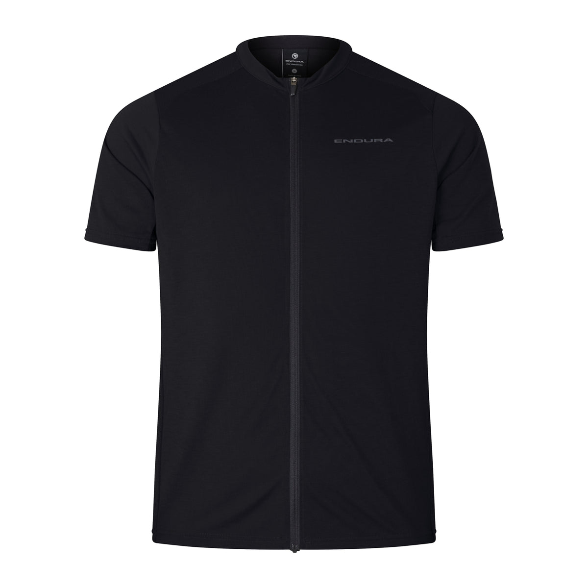 Trøje ENDURA LOOP ZIPPED Korte Ærmer Sort