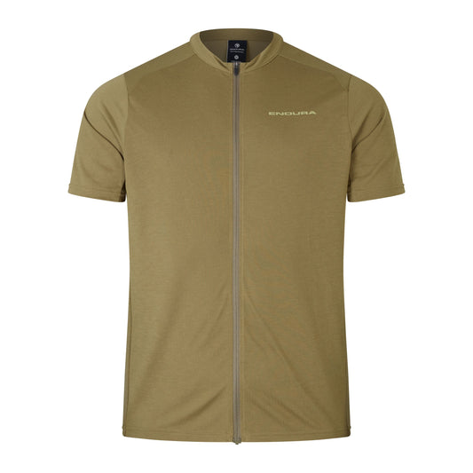 Tröja ENDURA LOOP ZIPPED Kortärmad Khaki