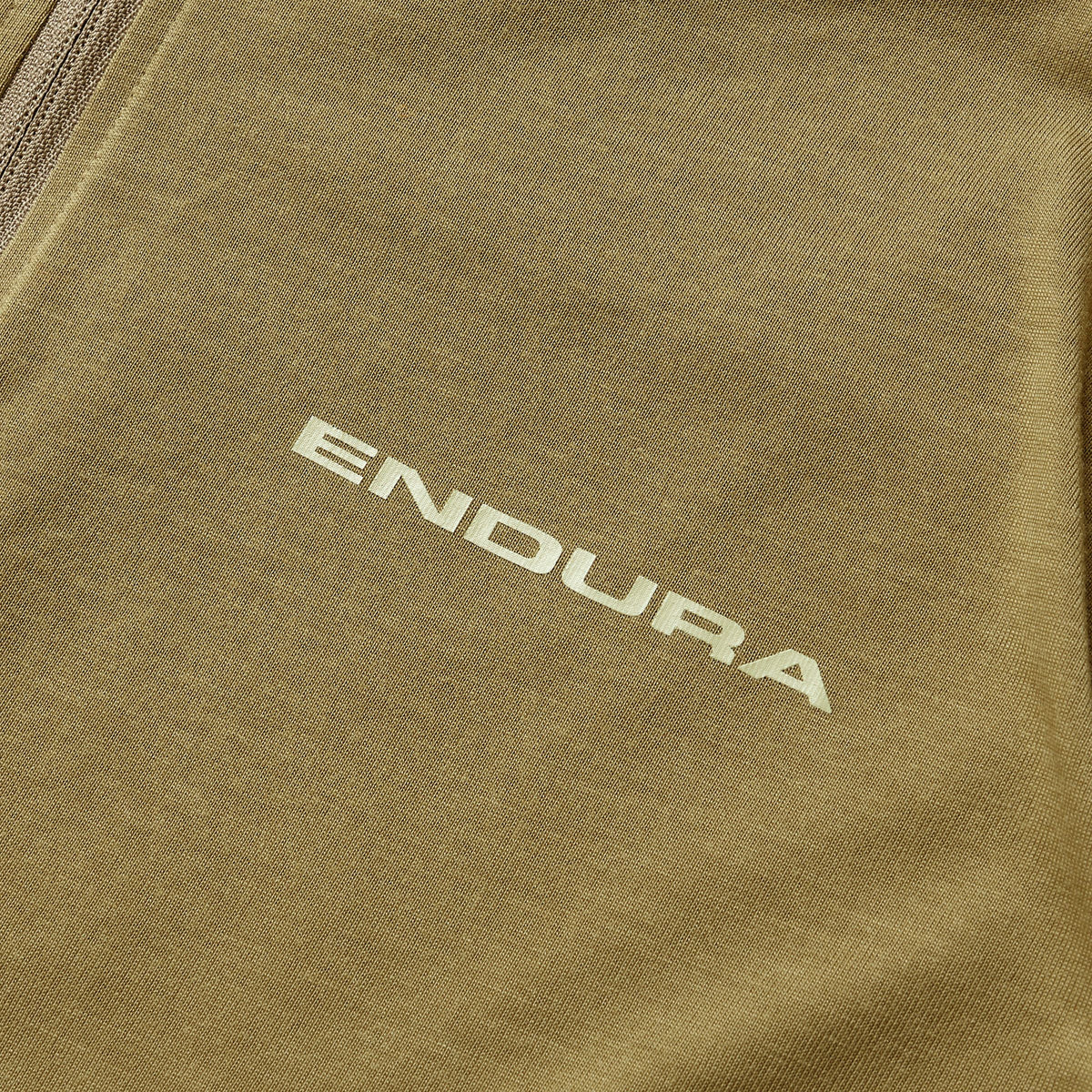 ENDURA LOOP ZIPPED Short Sleeve Jersey Khaki