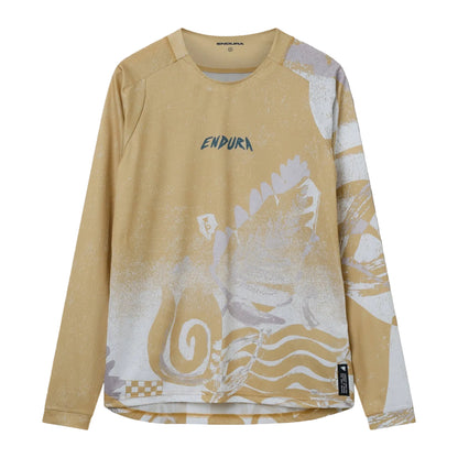 Shirt ENDURA SINGLETRACK PRINT Lange Mouwen Sand