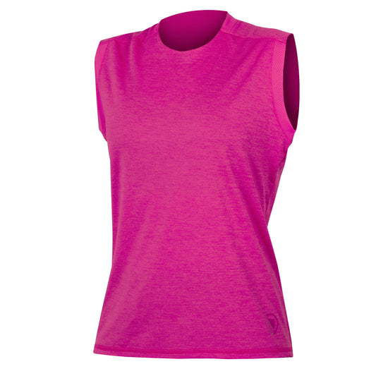 Shirt ENDURA SINGLETRACK Dames Mouwloos Roze