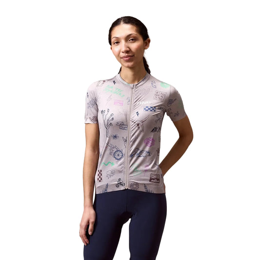 Wielershirt ENDURA PRO SL PRINT GTI Korte Mouwen Dames Titanium