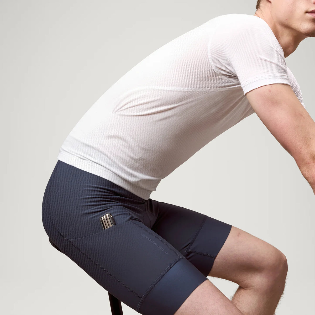 ENDURA LOOP WAIST Carbon bibshorts grå