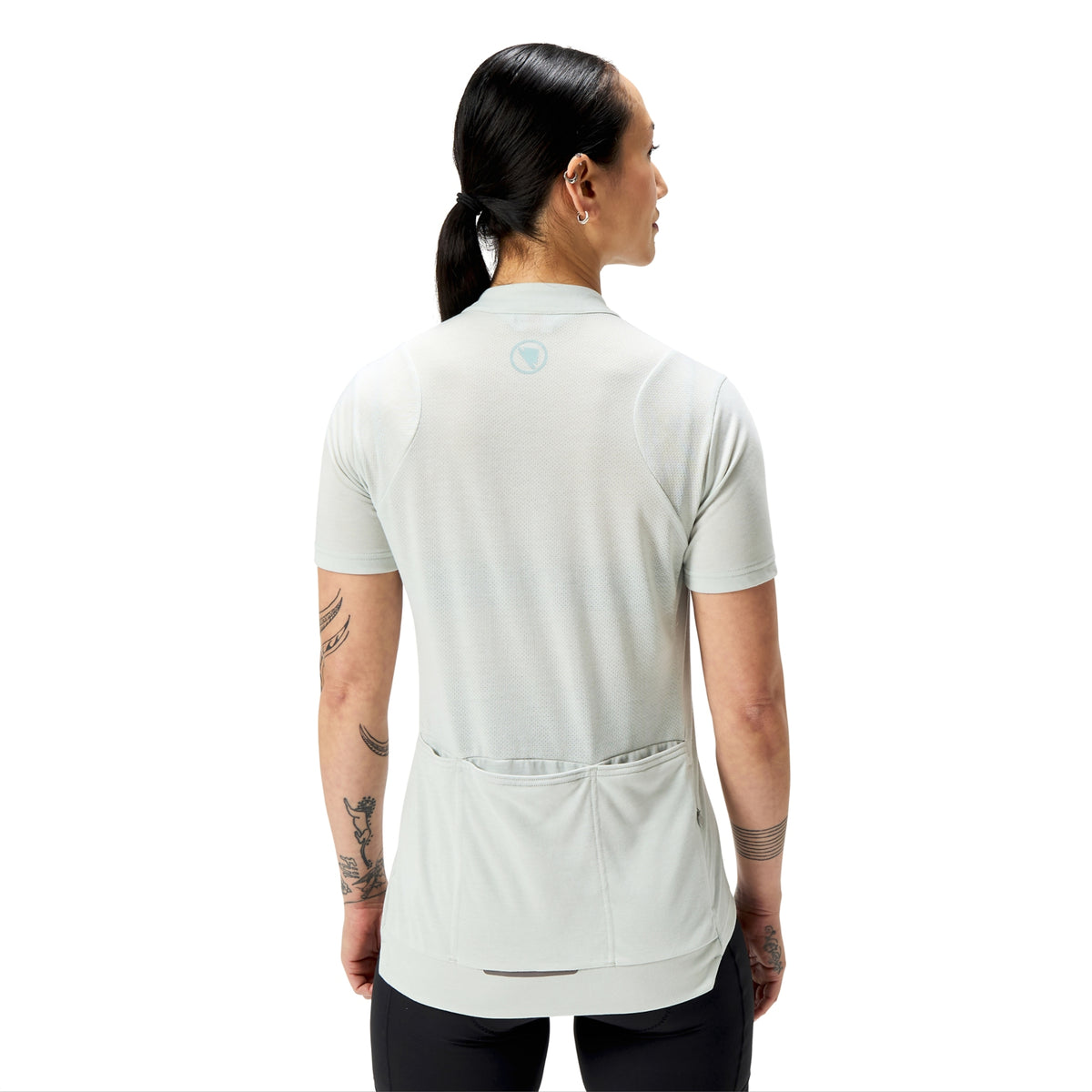 ENDURA LOOP ZIPPED Kortärmad Damtröja Grå
