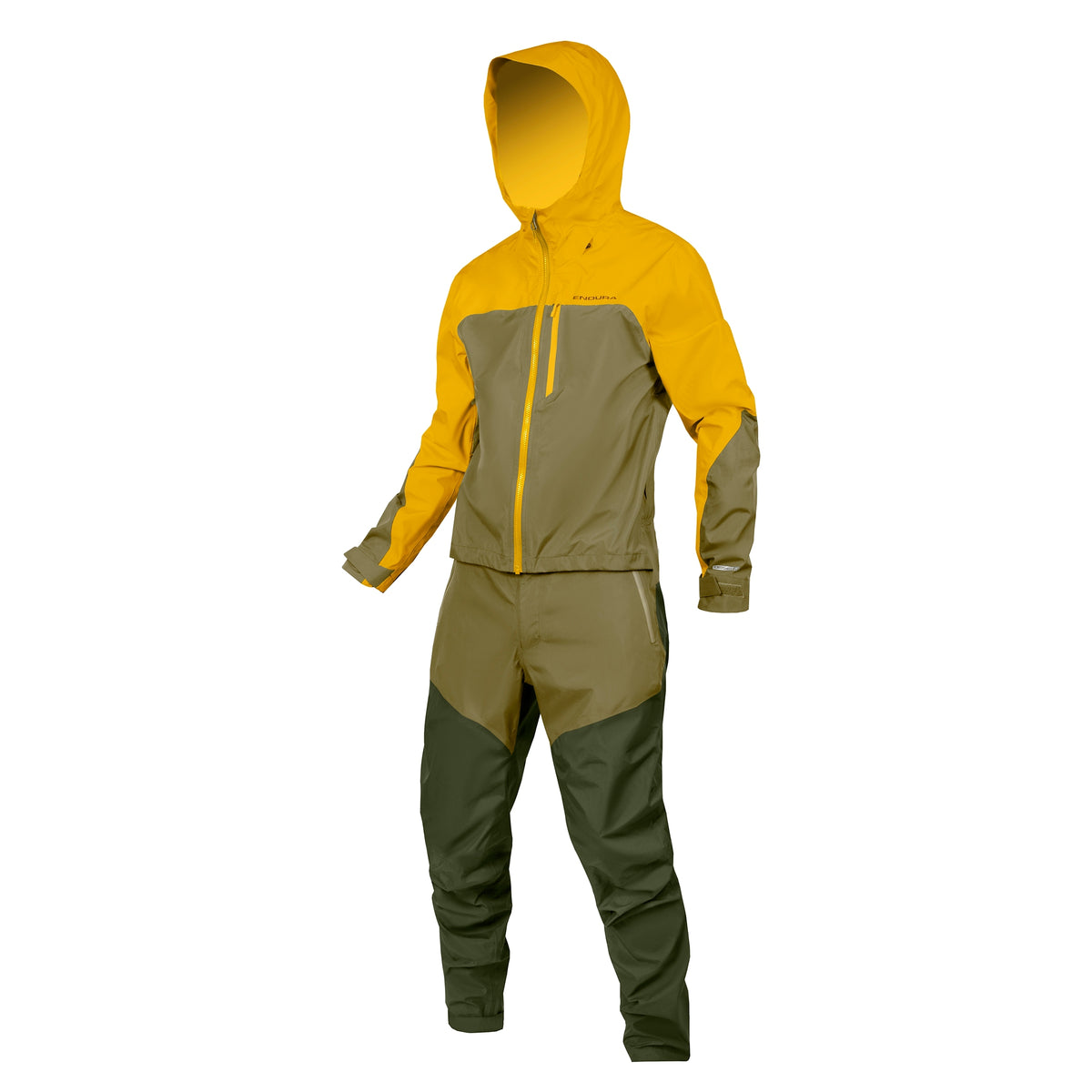Kombinéza ENDURA SINGLETRACK WATERPROOF khaki/hořčičná