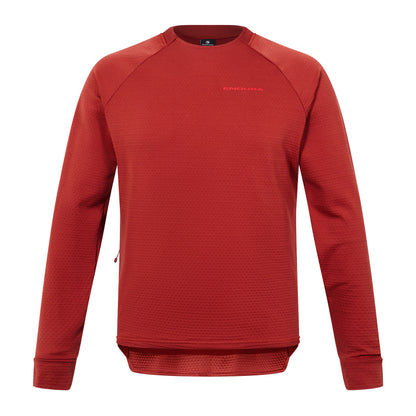 Dres ENDURA SINGLETRACK FLEECE Dolgi Rokavi Opečnata