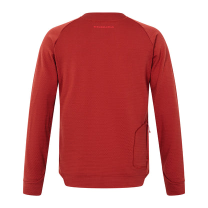 Dres ENDURA SINGLETRACK FLEECE Dolgi Rokavi Opečnata