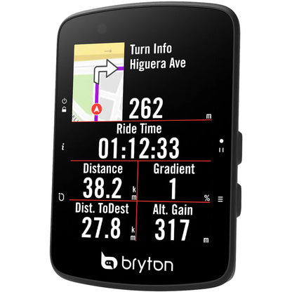 BRYTON RIDER 650 E -GPS-pyörätietokone — reittiopastus ja reittitiedot