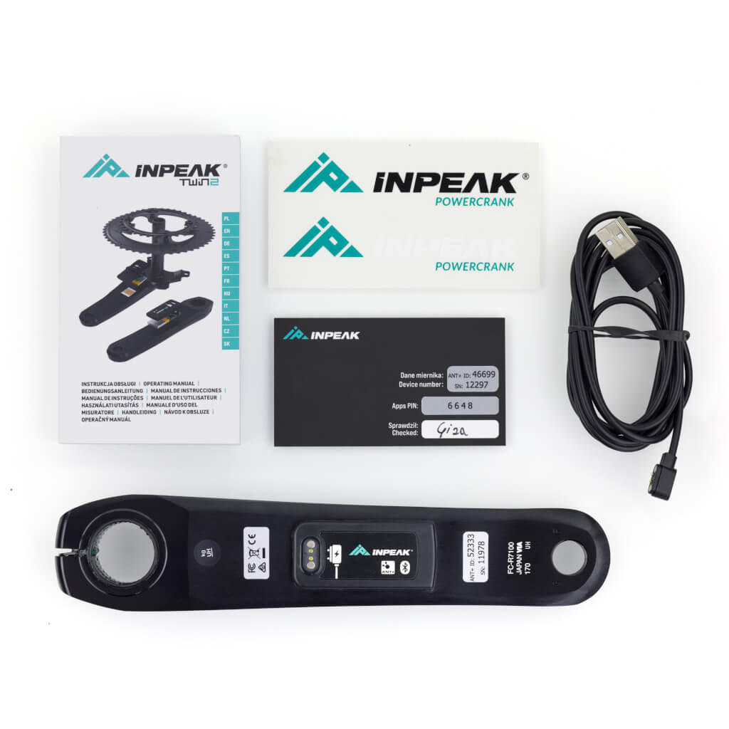 INPEAK POWERCRANK-E Shimano 105 R7100 Left Crank Arm with Power Meter