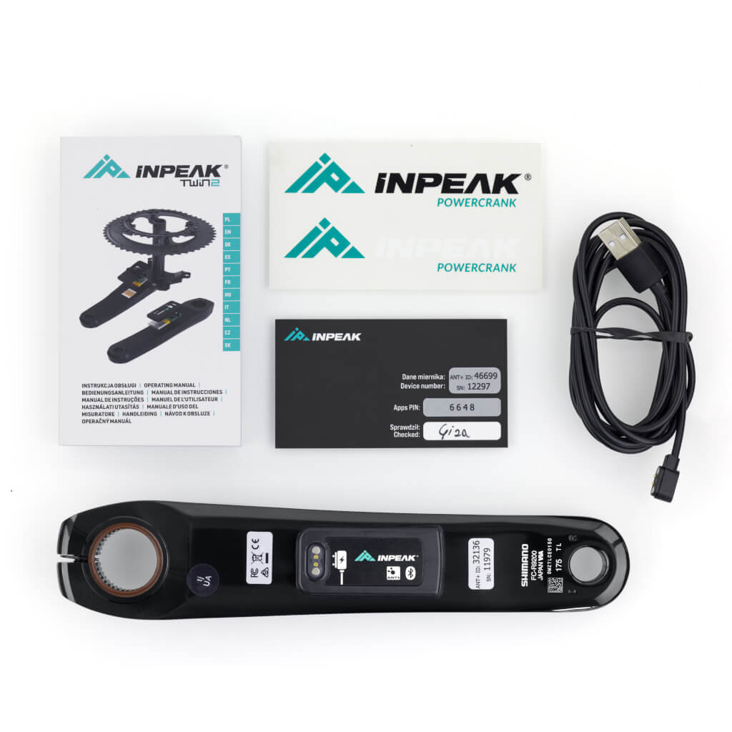 INPEAK POWERCRANK-E Shimano Dura-Ace R9200 Left Crank Arm with Power Meter