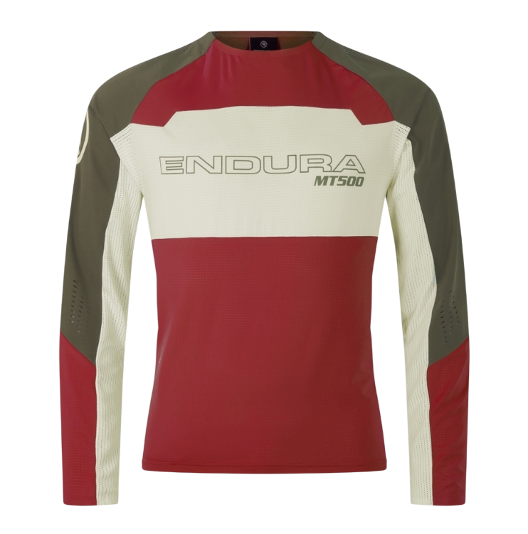 ENDURA MT500 BURNER LITE Long Sleeve Jersey Red