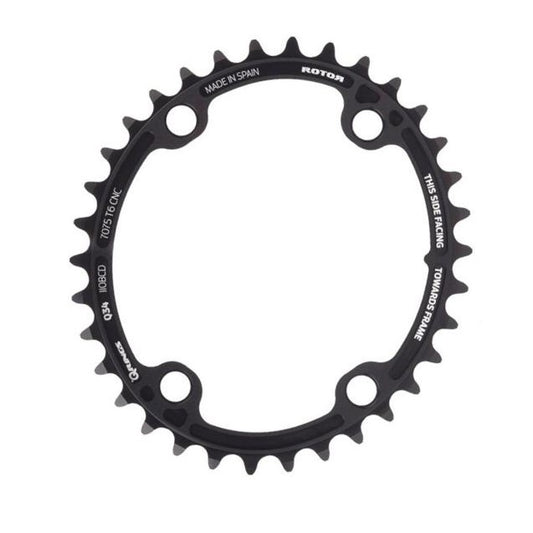 Sisempi Soikea Hammaslevy 11V ROTOR Q-RING ALDHU / VEGAST / Shimano R9100 / R8000 110 mm