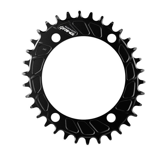 Μονός Οβάλ Δίσκος 11/12V ROTOR Q-RING MTB 4 Τρύπες 110mm