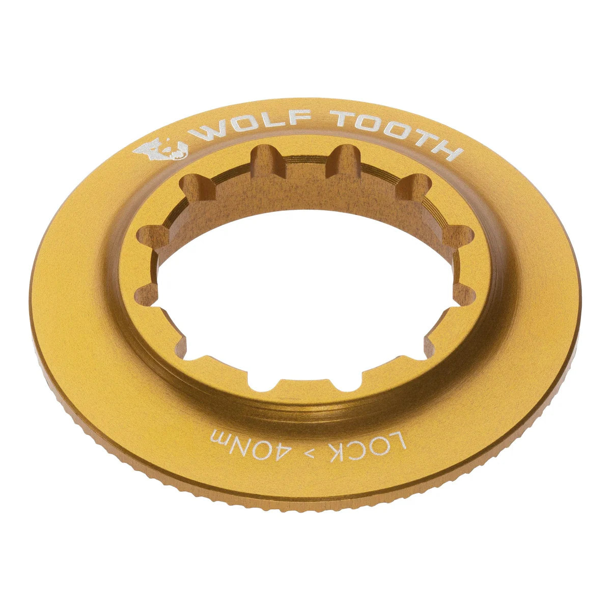 WOLF TOOTH Internal Centerlock Nut Gold