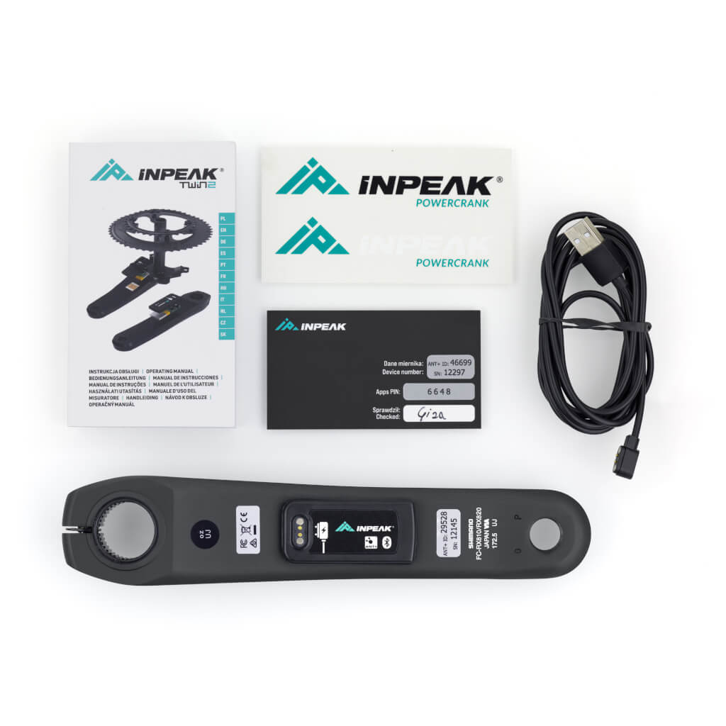 INPEAK POWERCRANK-E Shimano GRX RX810/820 Left Crank Arm with Power Meter