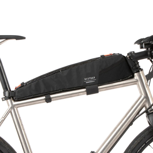 RESTRAP RACE TOP TUBE BAG LONG 2 L Black Frame Bag