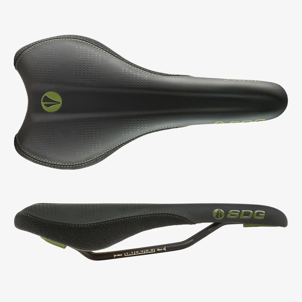 SDG RADAR MTN Cr-Mo Rails Saddle Black/Olive Green