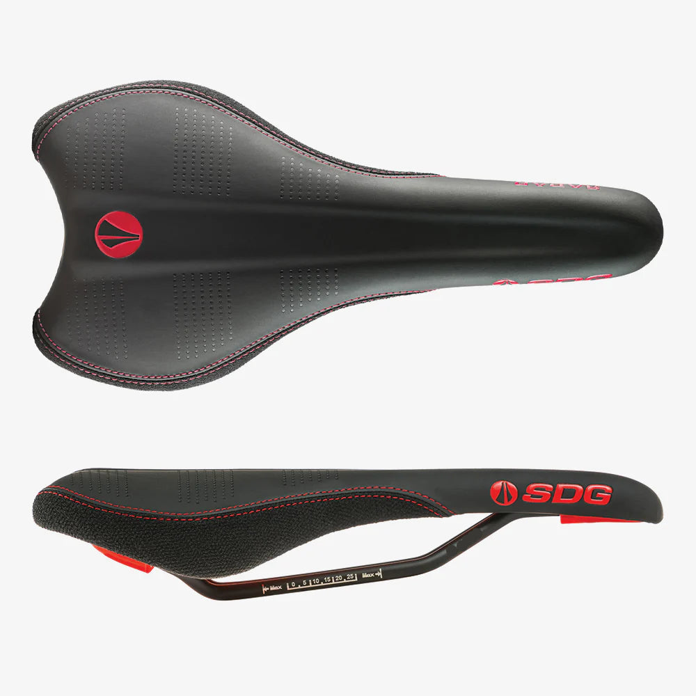 SDG RADAR MTN Cr-Mo Rails Saddle Black/Red