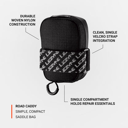 LEZYNE ROAD CADDY sadeltaske, sort