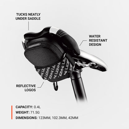 LEZYNE ROAD CADDY sadeltaske, sort