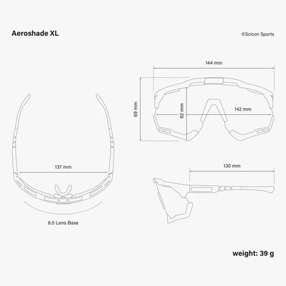 Očala SCICON AEROSHADE XL Črna Iridium Modra