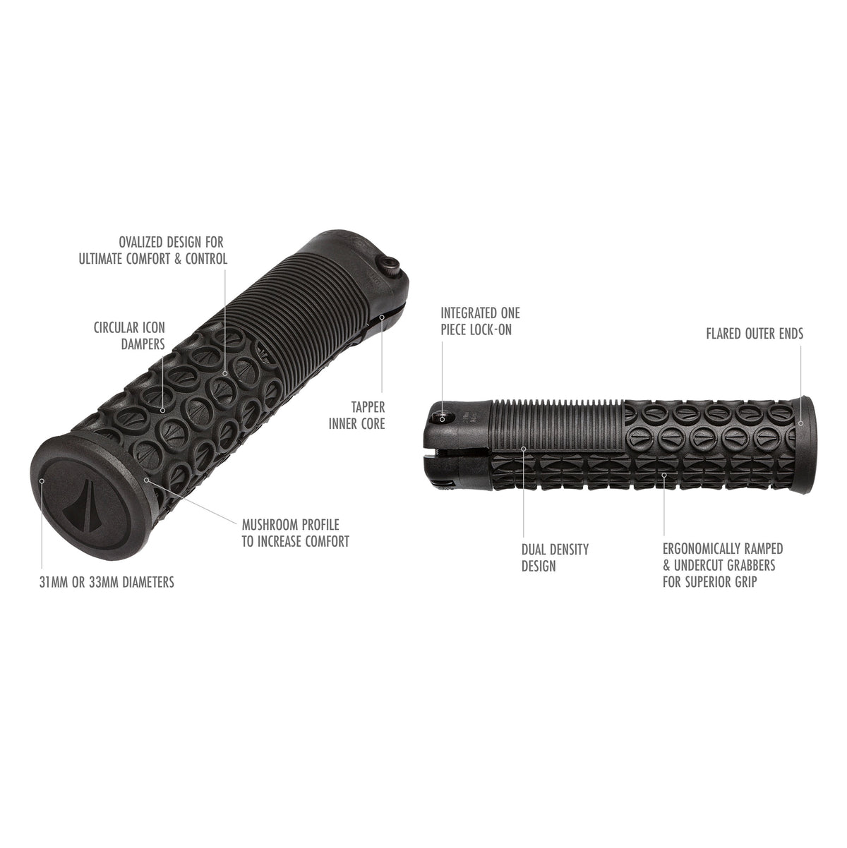 SDG THRICE 136 mm Grips Red