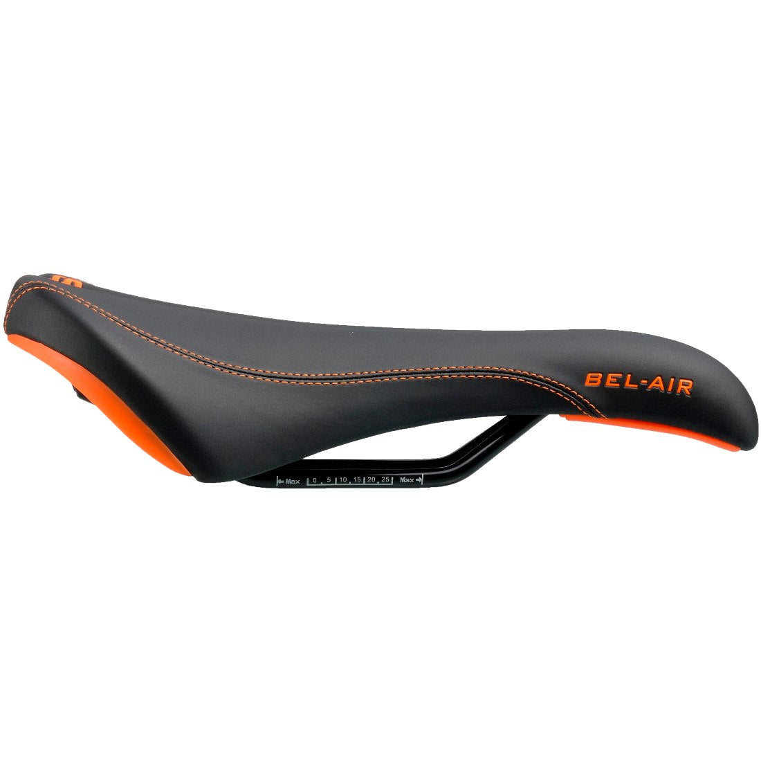 SDG BEL-AIR RL Sadel Stål Skinnesystem Sort/Orange