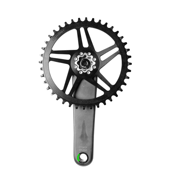 WOLF TOOTH DROP-STOP ST GRAVEL DM 8-Bolt Sram Single Chainring Black