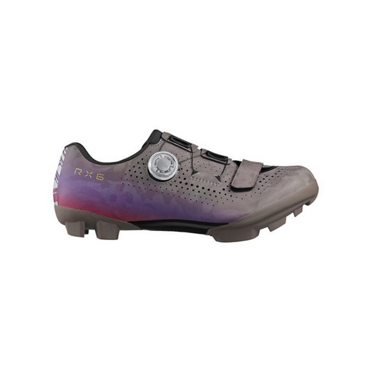 Buty VTT XC/Gravel SHIMANO RX600 Damskie Szary/Fioletowy