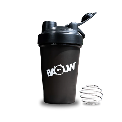Musta BAOUW-sekoituspullo 500 ml – kuva 2