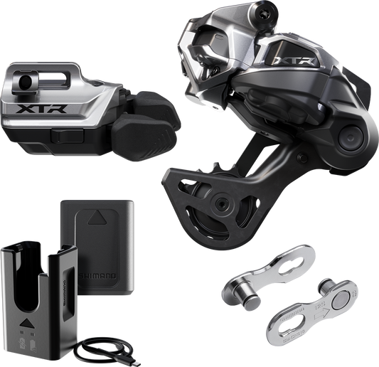 SHIMANO XTR Di2 Wireless M9250-GS-upgradekit met middellange kooi, I-SPEC EV-montage