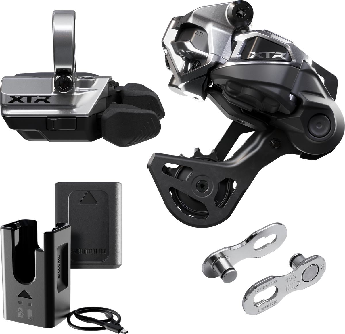 SHIMANO XTR Di2 Wireless M9250-GS Medium Cage Clamp Mount Upgrade Kit